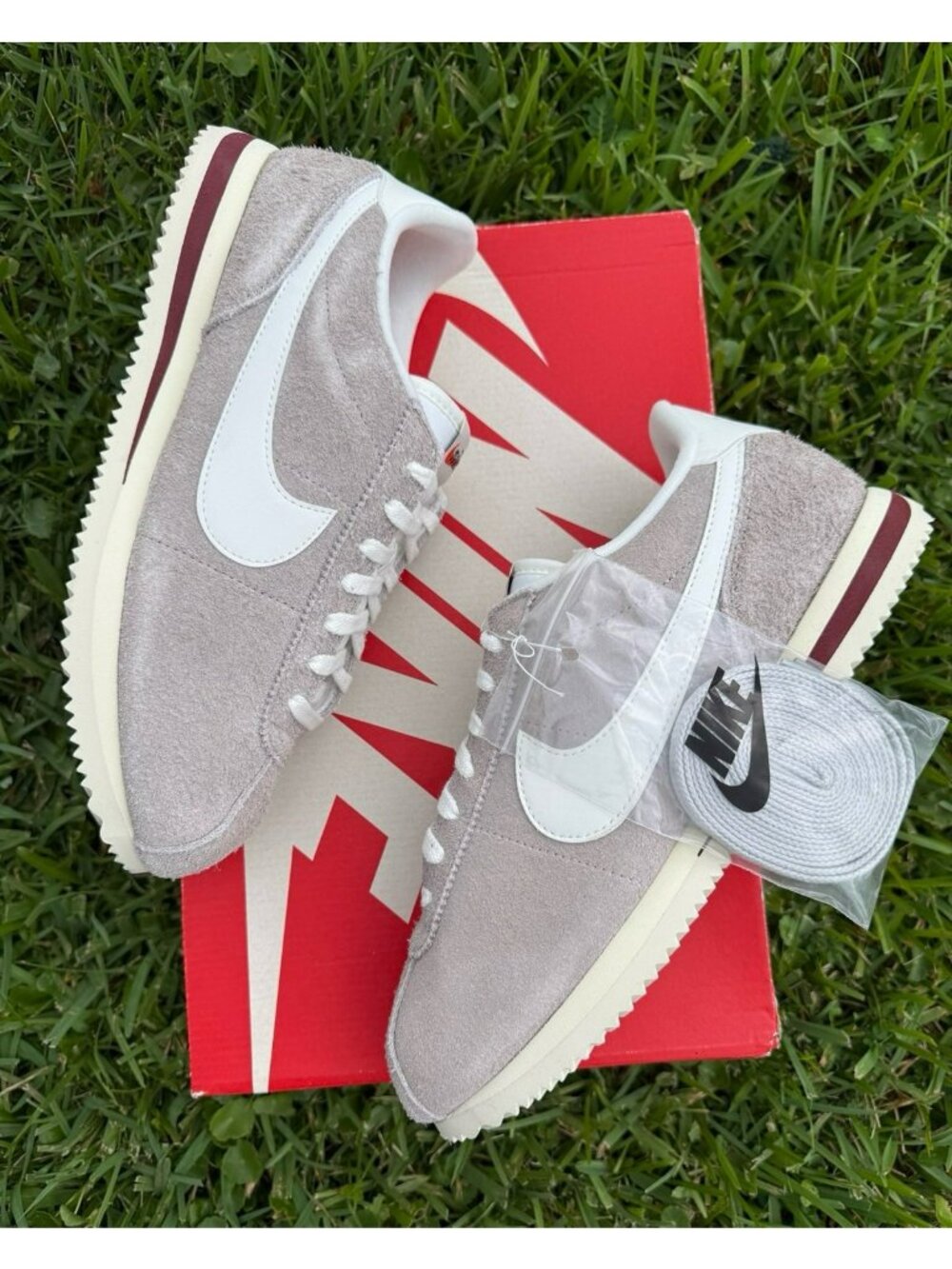 9.5 MEN’S NIKE CORTEZ COLLEGE GREY / SAIL HF3142-001 SNEAKERS SPORTSWEAR LOW
